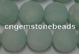 CAM1114 15.5 inches 12mm round matte amazonite beads wholesale