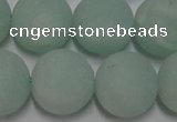 CAM1116 15.5 inches 16mm round matte amazonite beads wholesale