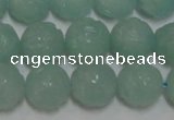 CAM1122 15.5 inches 8mm carved round amazonite beads wholesale