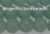 CAM1124 15.5 inches 12mm carved round amazonite beads wholesale