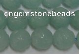 CAM1124 15.5 inches 12mm carved round amazonite beads wholesale