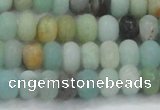 CAM1132 15.5 inches 6*10mm rondelle matte amazonite beads wholesale