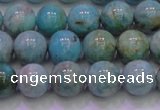 CAM1253 15.5 inches 10mm round natural Russian amazonite beads