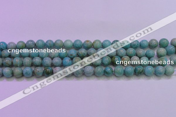 CAM1253 15.5 inches 10mm round natural Russian amazonite beads