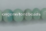 CAM126 15.5 inches multi-size rondelle amazonite gemstone beads