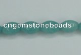 CAM129 15.5 inches 8*12mm rice amazonite gemstone beads wholesale