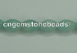 CAM130 15.5 inches 8*12mm rice amazonite gemstone beads wholesale