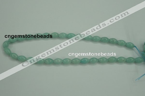 CAM130 15.5 inches 8*12mm rice amazonite gemstone beads wholesale