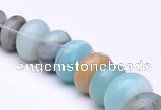 CAM14 15.5 inch different sizes roundel natural amazonite beads