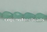CAM141 15.5 inches 8*12mm faceted teardrop amazonite gemstone beads