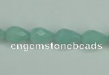 CAM141 15.5 inches 8*12mm faceted teardrop amazonite gemstone beads