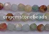 CAM1411 15.5 inches 6mm faceted nuggets amazonite gemstone beads