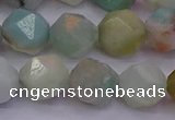 CAM1414 15.5 inches 12mm faceted nuggets amazonite gemstone beads