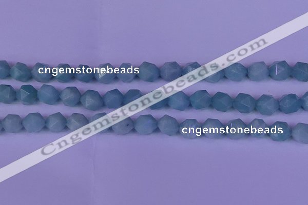 CAM1419 15.5 inches 12mm faceted nuggets Chinese amazonite beads