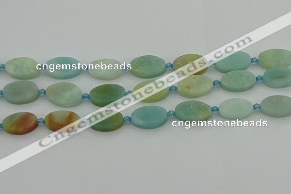 CAM1427 15.5 inches 12*20mm oval Chinese amazonite beads