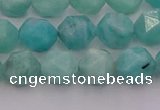 CAM1437 15.5 inches 8mm faceted nuggets amazonite gemstone beads