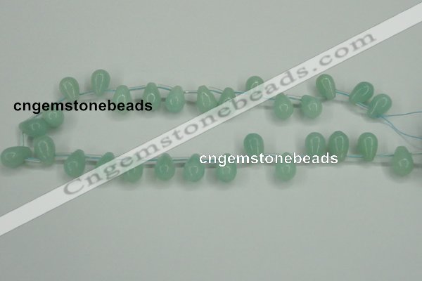 CAM145 10*14mm top-drilled teardrop amazonite gemstone beads