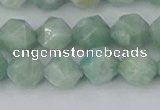 CAM1473 15.5 inches 8mm faceted nuggets Brazilian amazonite beads