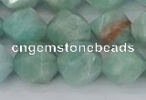 CAM1475 15.5 inches 12mm faceted nuggets Brazilian amazonite beads