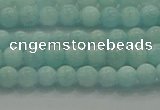 CAM1500 15.5 inches 4mm round natural peru amazonite beads