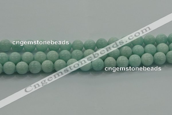 CAM1504 15.5 inches 12mm round natural peru amazonite beads