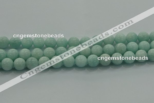 CAM1505 15.5 inches 14mm round natural peru amazonite beads