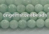 CAM1511 15.5 inches 6mm faceted round natural peru amazonite beads