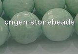 CAM1516 15.5 inches 16mm faceted round peru amazonite beads