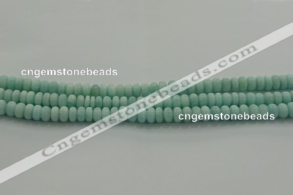 CAM1531 15.5 inches 4*6mm rondelle natural peru amazonite beads