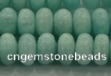 CAM1534 15.5 inches 7*12mm rondelle natural peru amazonite beads