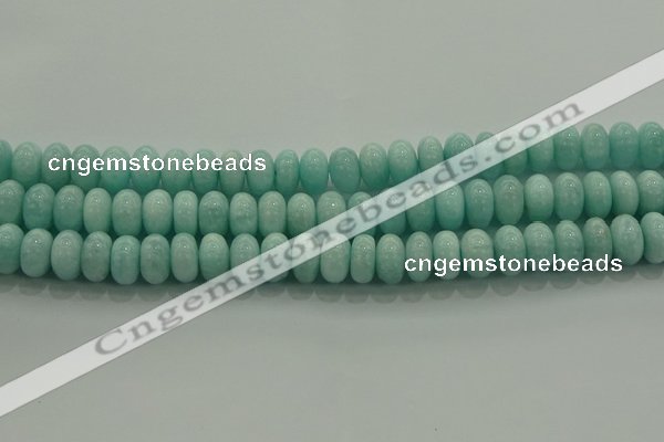 CAM1534 15.5 inches 7*12mm rondelle natural peru amazonite beads