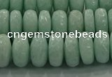 CAM1544 15.5 inches 7*12mm faceted rondelle peru amazonite beads