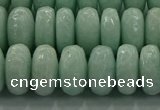 CAM1545 15.5 inches 8*14mm faceted rondelle peru amazonite beads