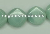 CAM156 15.5 inches 20mm faceted coin amazonite gemstone beads