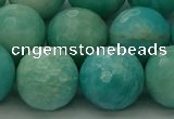 CAM1567 15.5 inches 18mm faceted round Russian amazonite beads