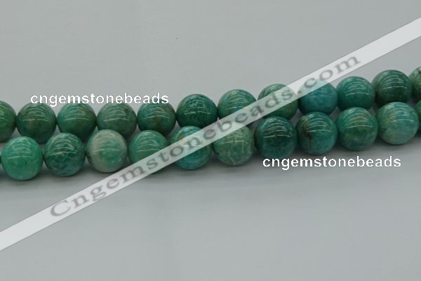 CAM1577 15.5 inches 18mm round Russian amazonite beads wholesale