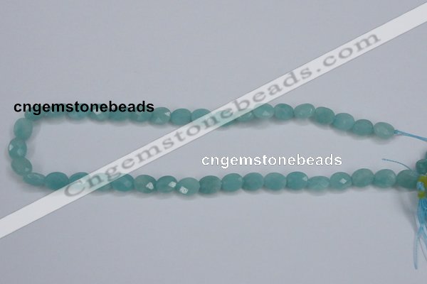 CAM158 15.5 inches 8*10mm faceted oval amazonite gemstone beads