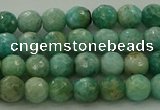 CAM1581 15.5 inches 6mm faceted round Russian amazonite beads