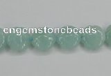 CAM159 15.5 inches 12mm carved flower amazonite gemstone beads