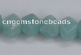 CAM160 15.5 inches 13*16mm faceted nugget amazonite gemstone beads