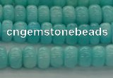 CAM1601 15.5 inches 4*6mm rondelle natural peru amazonite beads