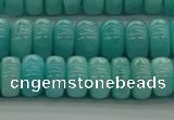 CAM1602 15.5 inches 5*8mm rondelle natural peru amazonite beads