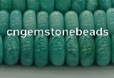 CAM1603 15.5 inches 6*10mm rondelle natural peru amazonite beads