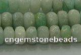 CAM1612 15.5 inches 5*8mm faceted rondelle peru amazonite beads