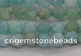 CAM1621 15.5 inches 6mm faceted nuggets amazonite gemstone beads