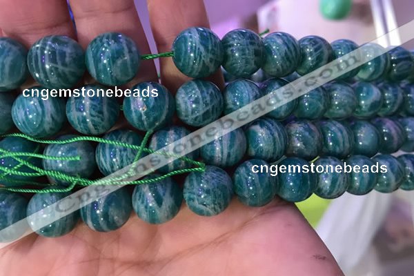 CAM1654 15.5 inches 12mm round Russian amazonite gemstone beads