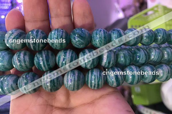 CAM1655 15.5 inches 14mm round Russian amazonite gemstone beads