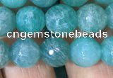 CAM1662 15.5 inches 8mm faceted round Russian amazonite beads