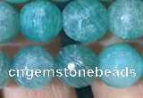 CAM1663 15.5 inches 10mm faceted round Russian amazonite beads