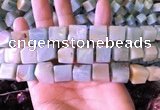 CAM1676 15.5 inches 8*10mm - 12*14mm cube amazonite beads